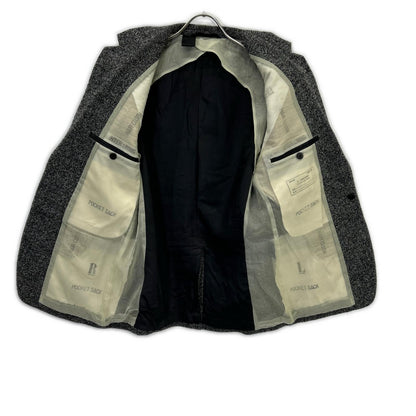 N.Hoolywood Grey Wool Herringbone Single Jacket Size