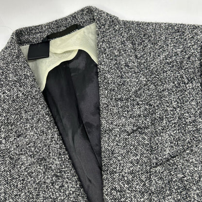 N.Hoolywood Grey Wool Herringbone Single Jacket Size