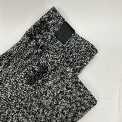N.Hoolywood Grey Wool Herringbone Single Jacket Size