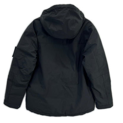 CAMP7 Black Hooded Down Jacket Size M