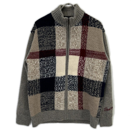 BLACK LABEL CRESTBRIDGE Multi Panel Check Zip Jacket Size M