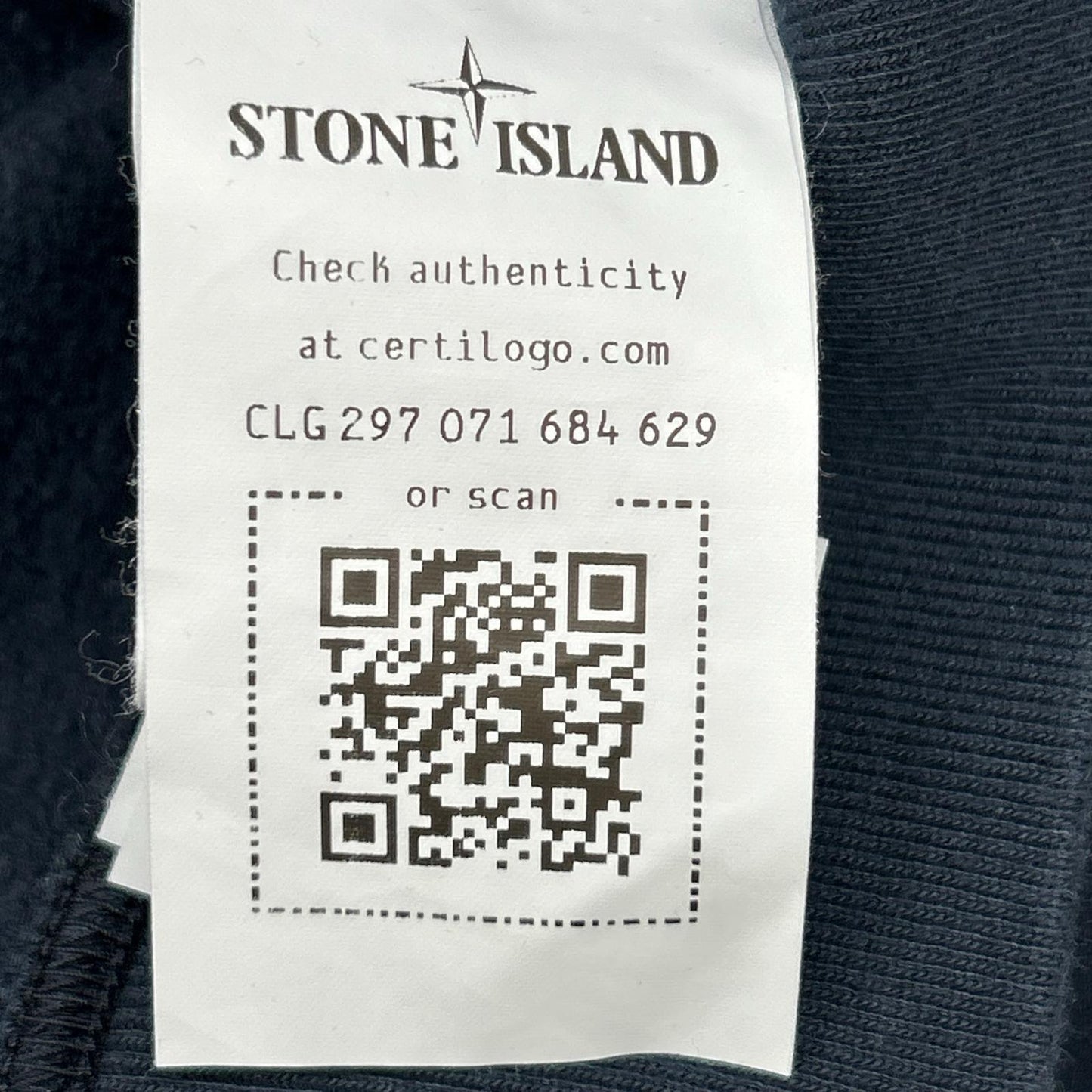 STONE ISLAND Navy Stretch Crewneck Sweatshirt Size XXL