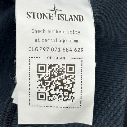 STONE ISLAND Navy Stretch Crewneck Sweatshirt Size XXL