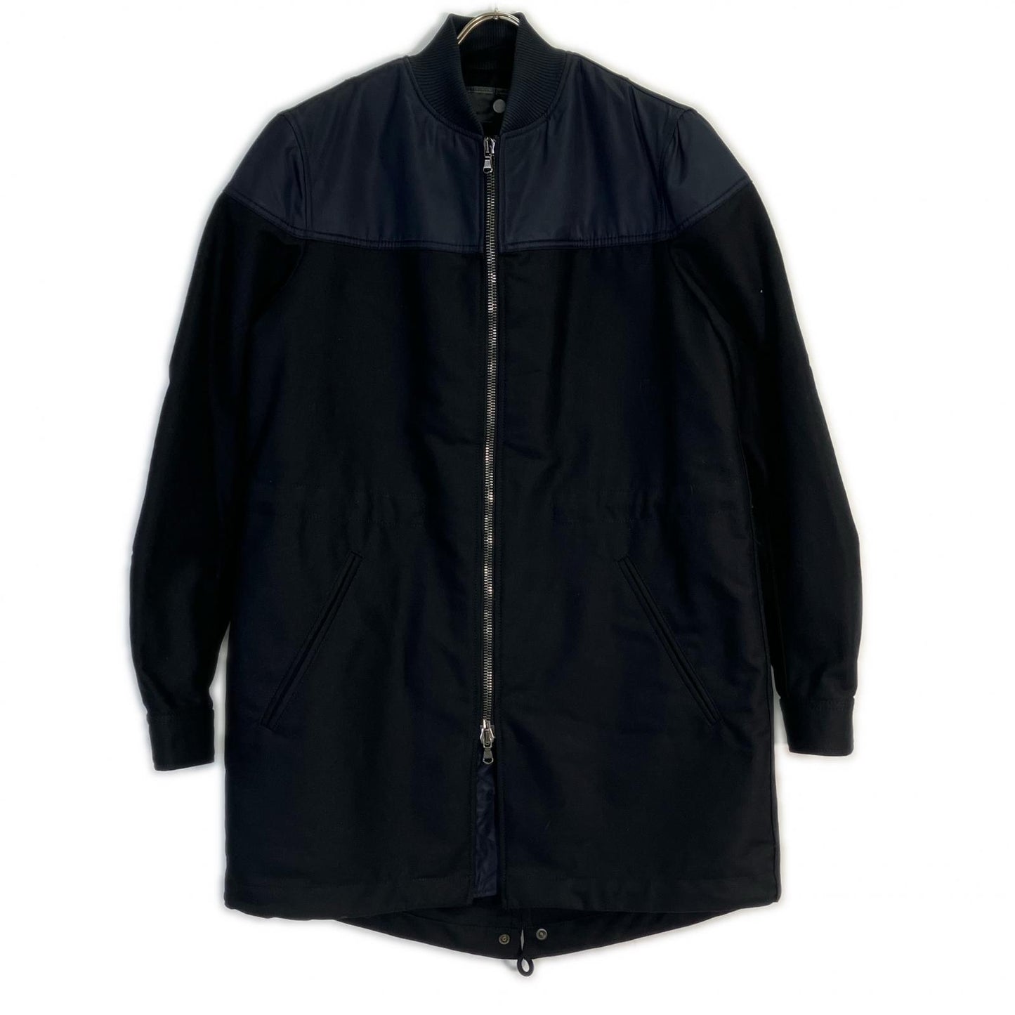 DIESEL BlackGold Black Jessy Nylon Coat Size 46