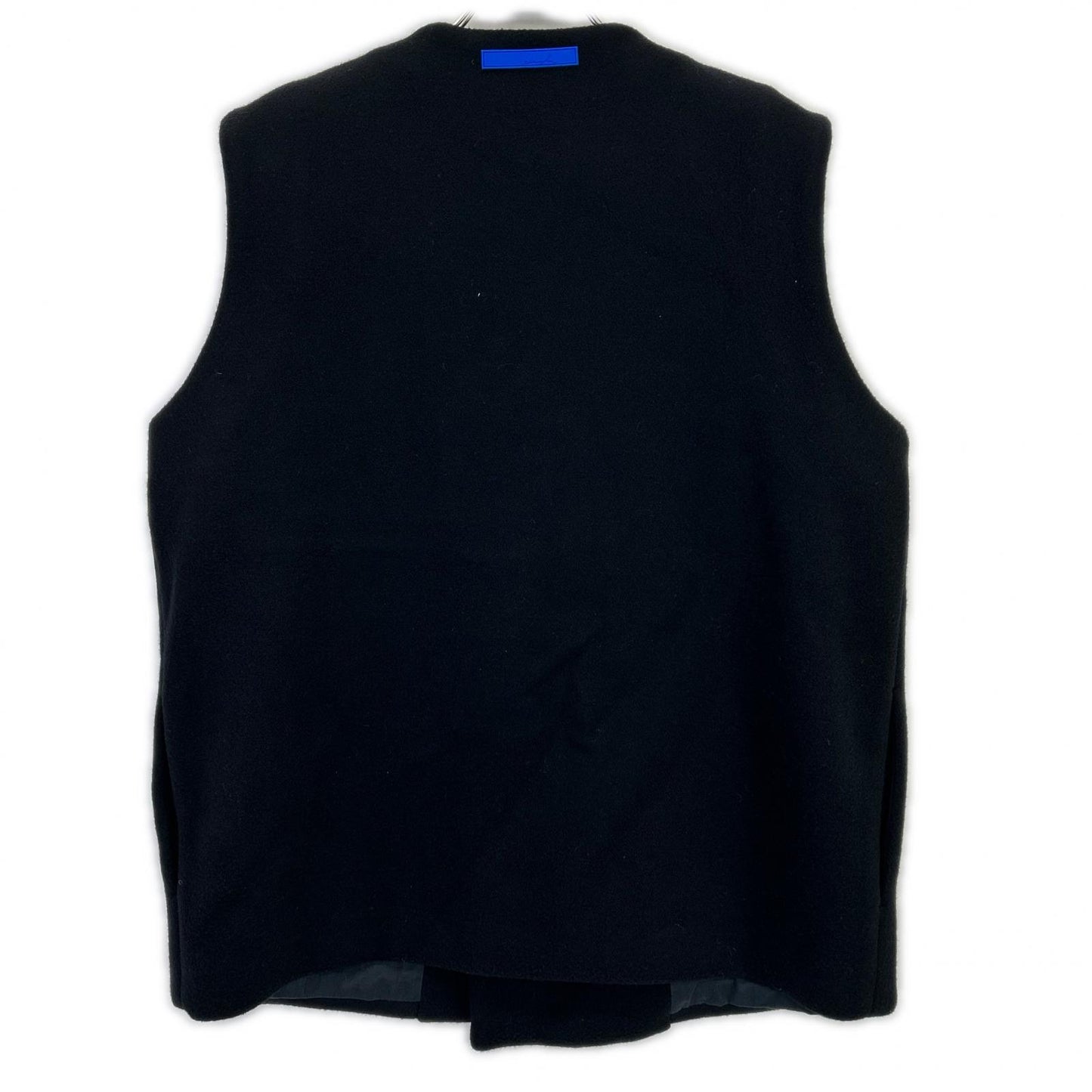 semoh 24SS Black Wool Zip-Up Vest Size
