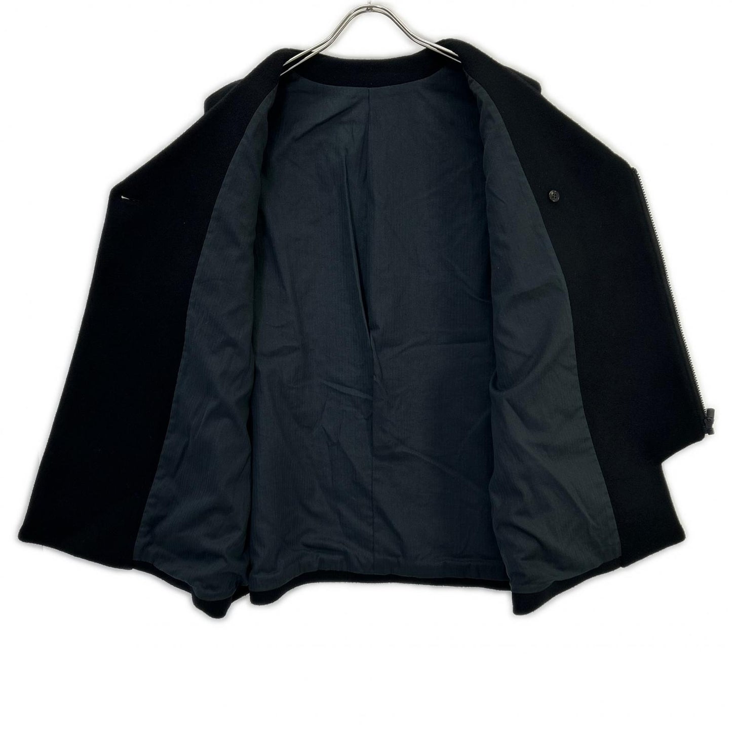 semoh 24SS Black Wool Zip-Up Vest Size