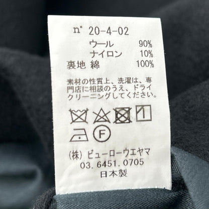 semoh 24SS Black Wool Zip-Up Vest Size