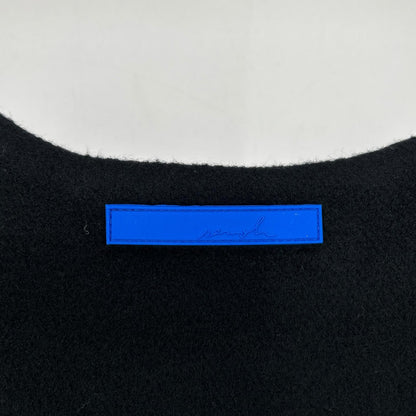semoh 24SS Black Wool Zip-Up Vest Size