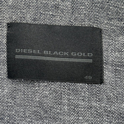 DIESEL BlackGold Indigo Denim Hooded Jacket Size 46