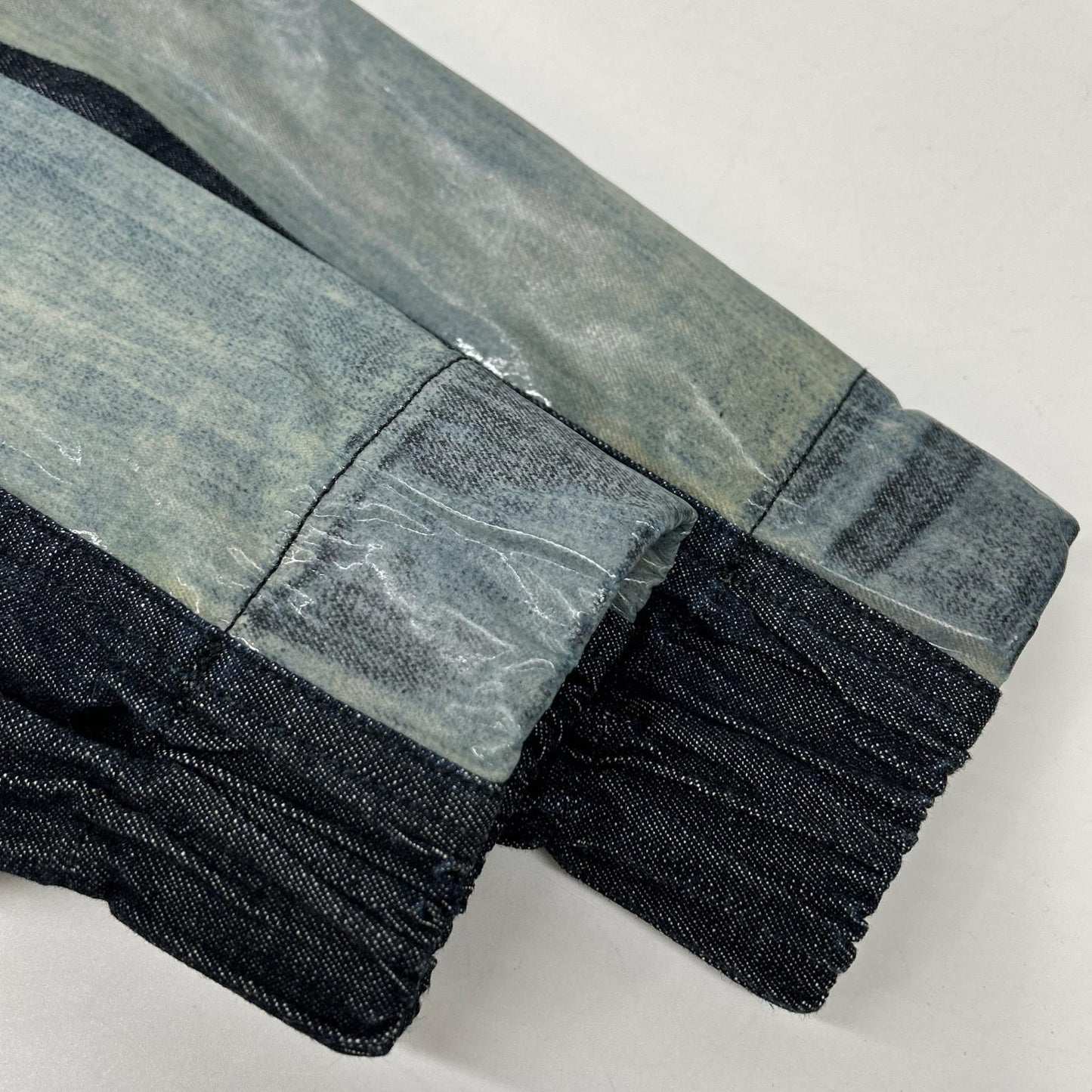 DIESEL BlackGold Indigo Denim Hooded Jacket Size 46