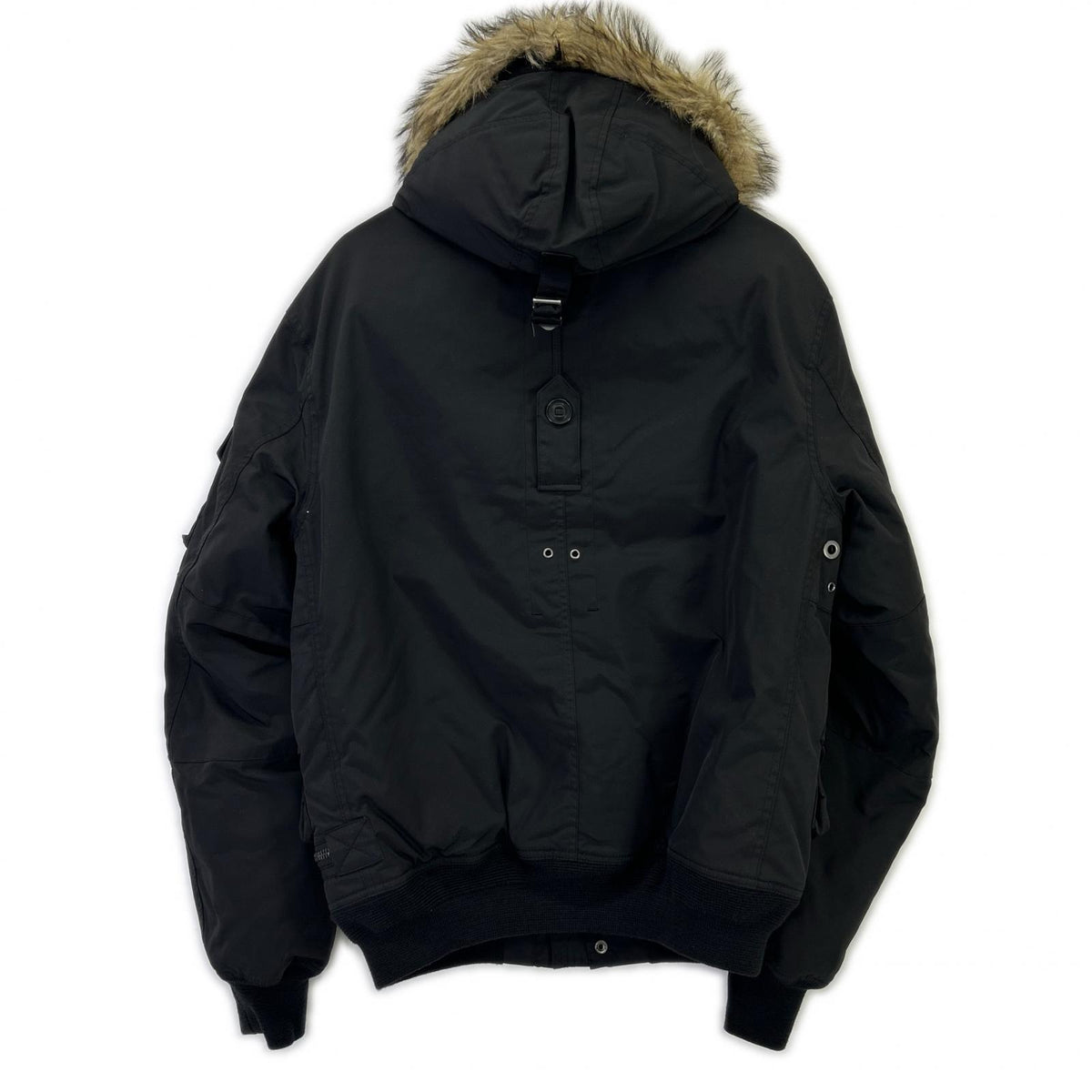 POLO RALPH LAUREN Black Hooded Down Parka Jacket Size S