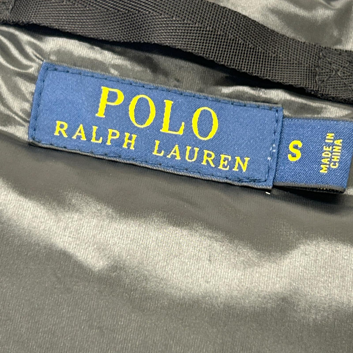 POLO RALPH LAUREN Black Hooded Down Parka Jacket Size S