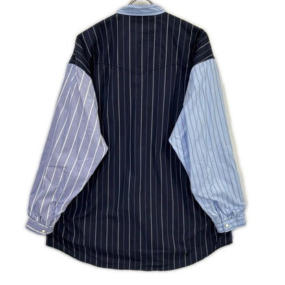 Children of the discordance Blue Panel Stripe Shirt Size 3