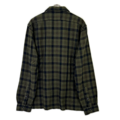 POLO RALPH LAUREN Khaki Check Flannel Camp Shirt Size L