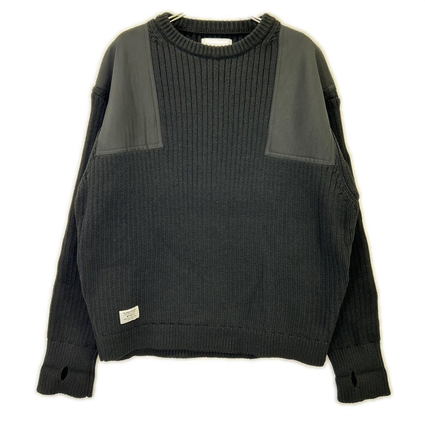 WTAPS '22 Black Commander Knit Sweater Size X03