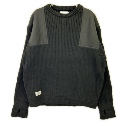 WTAPS '22 Black Commander Knit Sweater Size X03