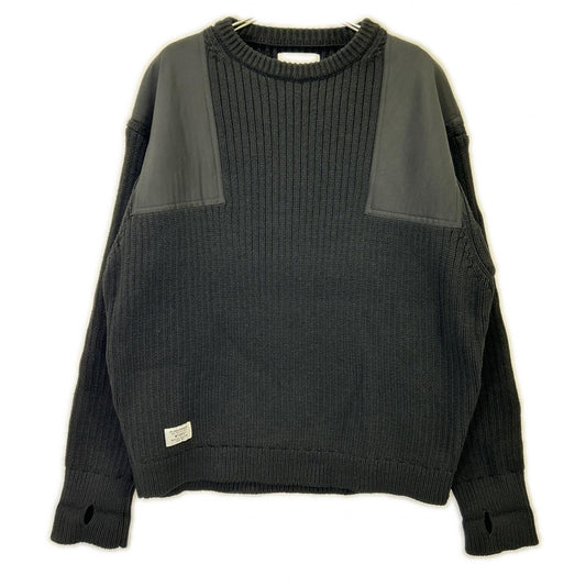 WTAPS '22 Black Commander Knit Sweater Size X03