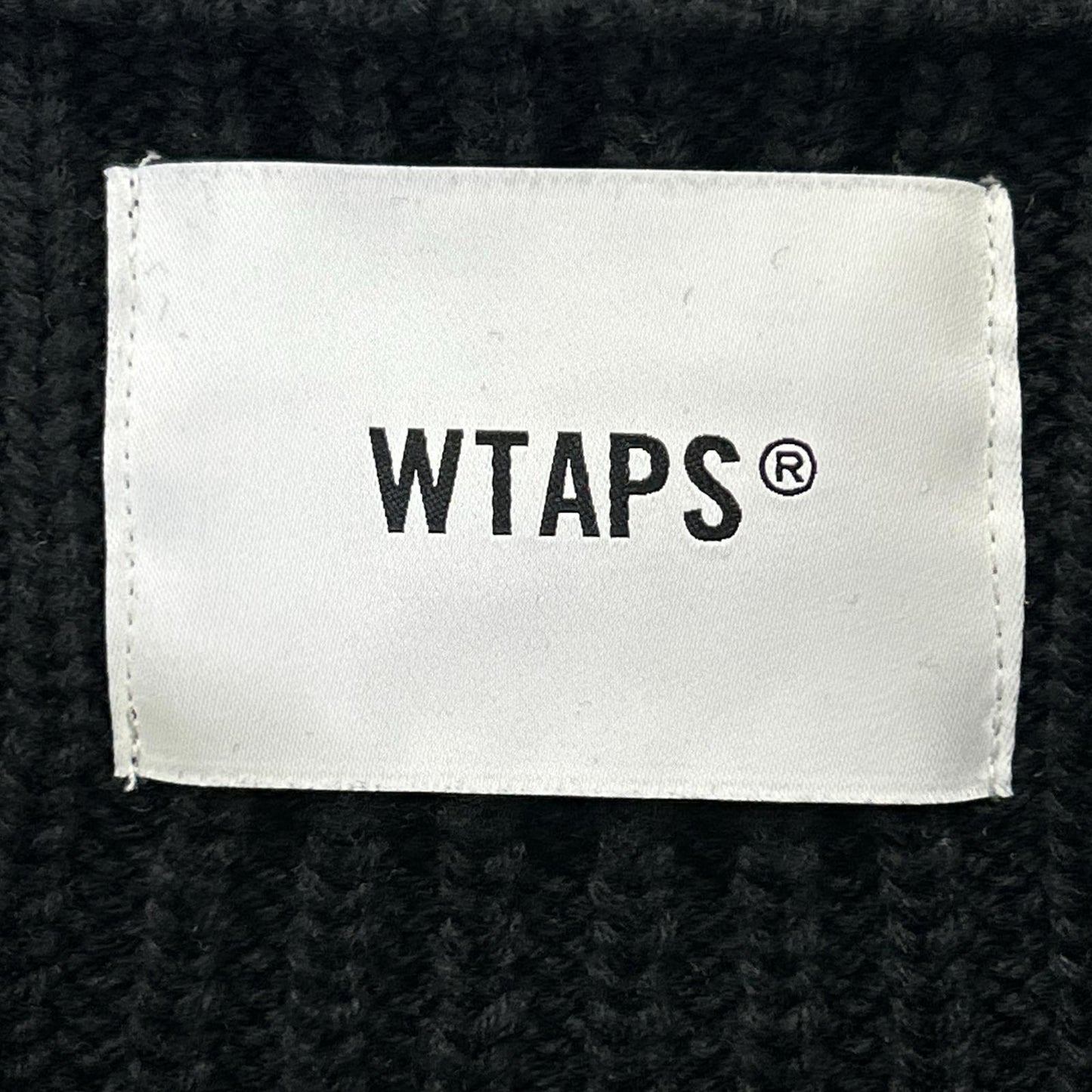WTAPS '22 Black Commander Knit Sweater Size X03