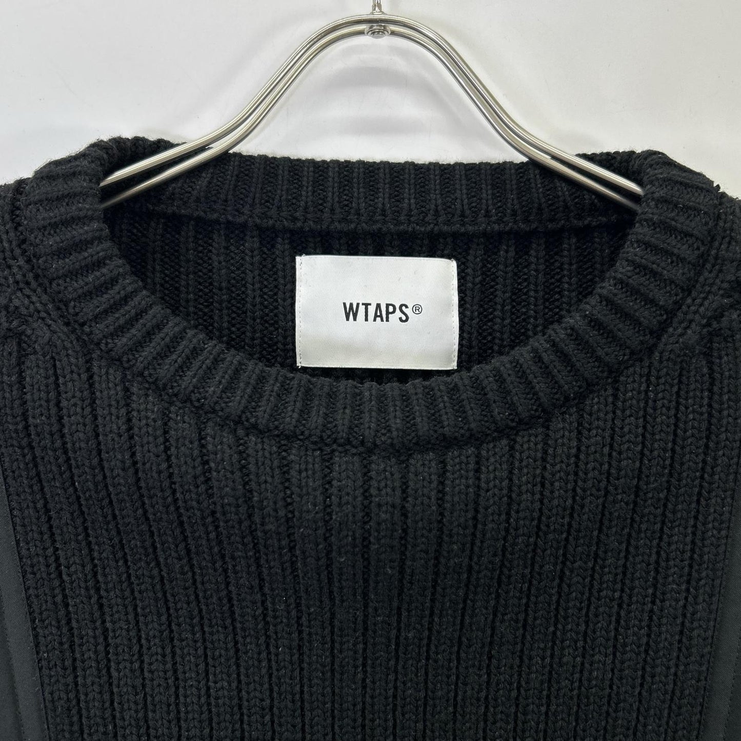WTAPS '22 Black Commander Knit Sweater Size X03