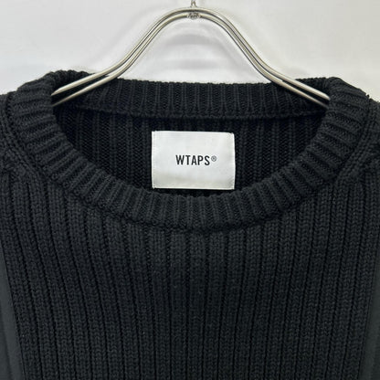 WTAPS '22 Black Commander Knit Sweater Size X03