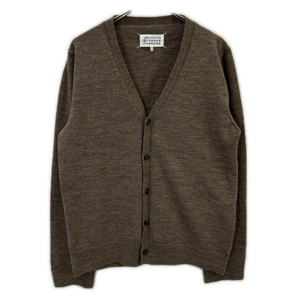 Maison Margiela '24 Brown Elbow Patch Knit Cardigan Size S