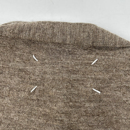 Maison Margiela '24 Brown Elbow Patch Knit Cardigan Size S