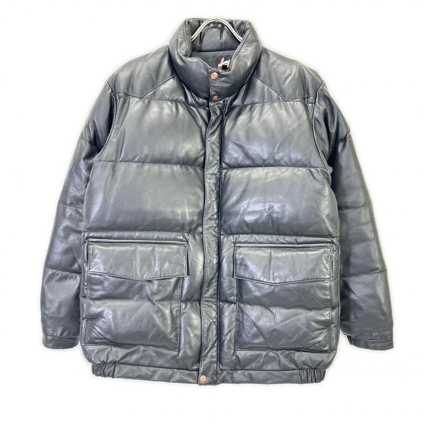 PaulSmith RED EAR Black Leather Down Jacket Size M