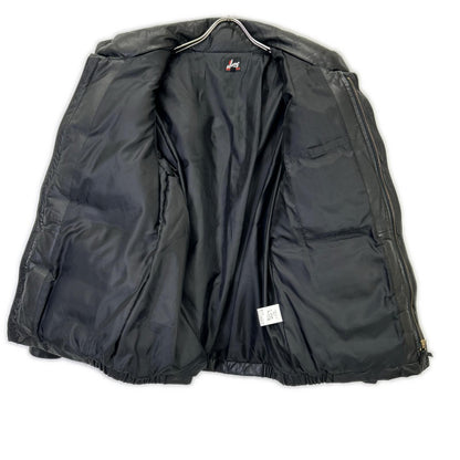 PaulSmith RED EAR Black Leather Down Jacket Size M
