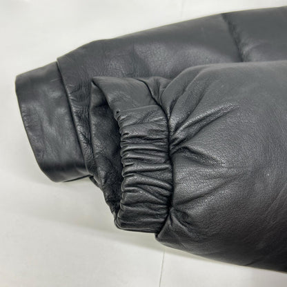 PaulSmith RED EAR Black Leather Down Jacket Size M