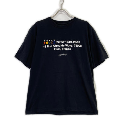 KHOKI 24FW Black STAFF T-Shirt Size 3