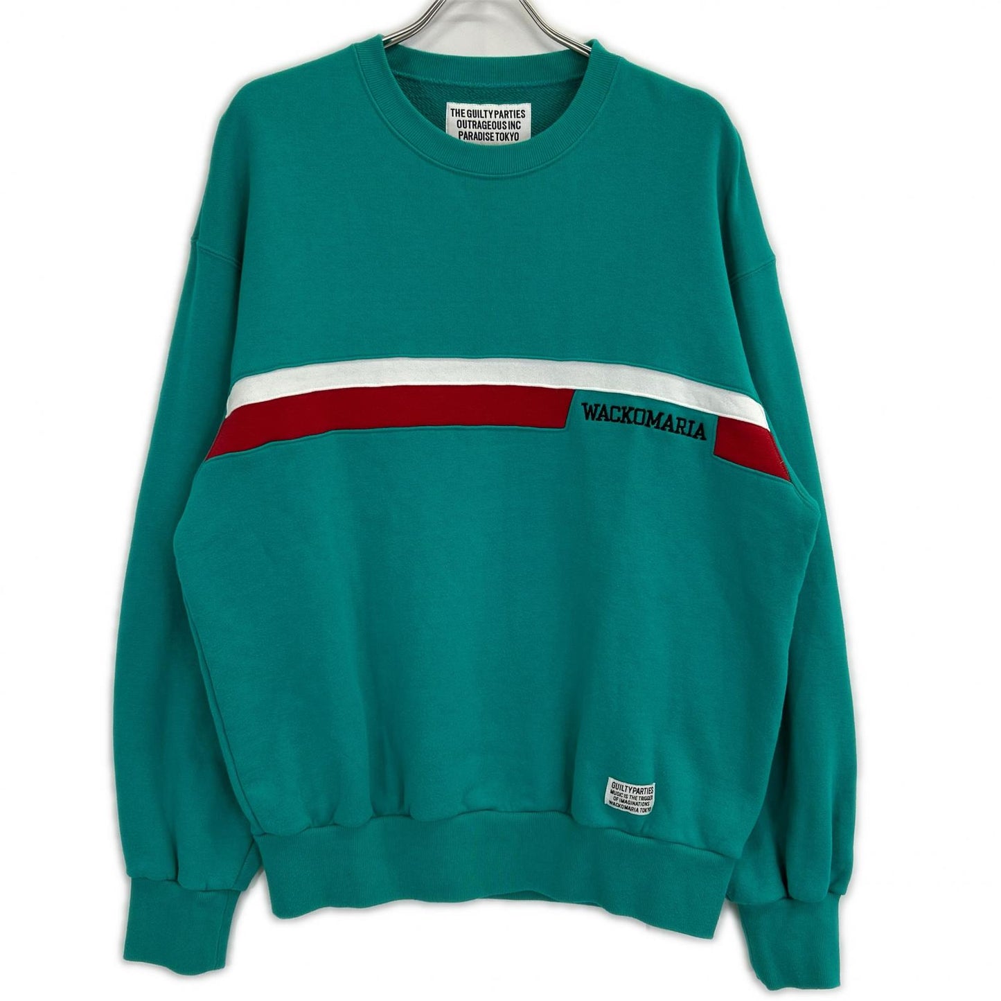 WACKO MARIA 24FW Green Middle Weight Sweat Shirt Size L