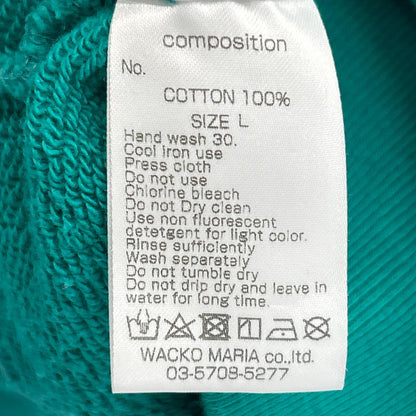 WACKO MARIA 24FW Green Middle Weight Sweat Shirt Size L