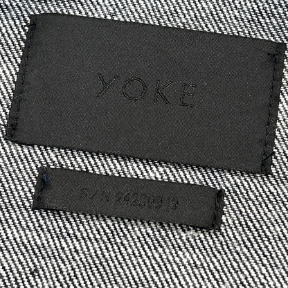 YOKE 24FW Hand Painted Denim Trucker Jacket Size 3