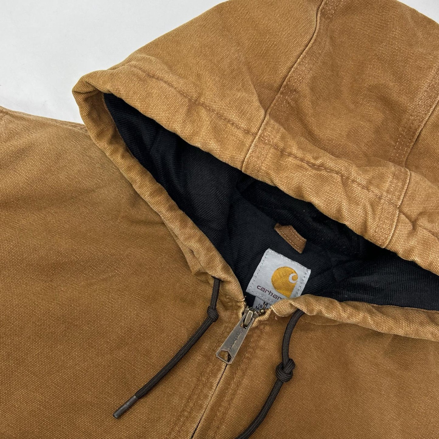 carhartt Brown Duck Canvas Active Jacket Size L