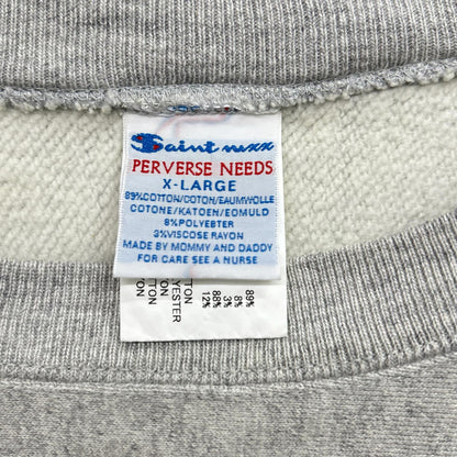 SAINT MICHAEL 25AW BABY MICAHEL SWEAT Gray Size XL