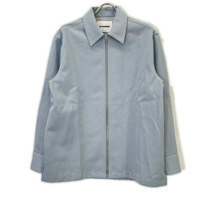 JILSANDER 23 Wool Shirt Jacket Blue Size L