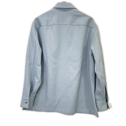 JILSANDER 23 Wool Shirt Jacket Blue Size L