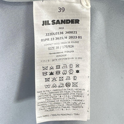 JILSANDER 23 Wool Shirt Jacket Blue Size L