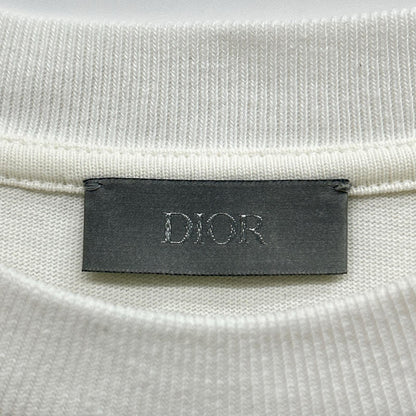 DIOR 493J696F0554 Print T-Shirt White Size L