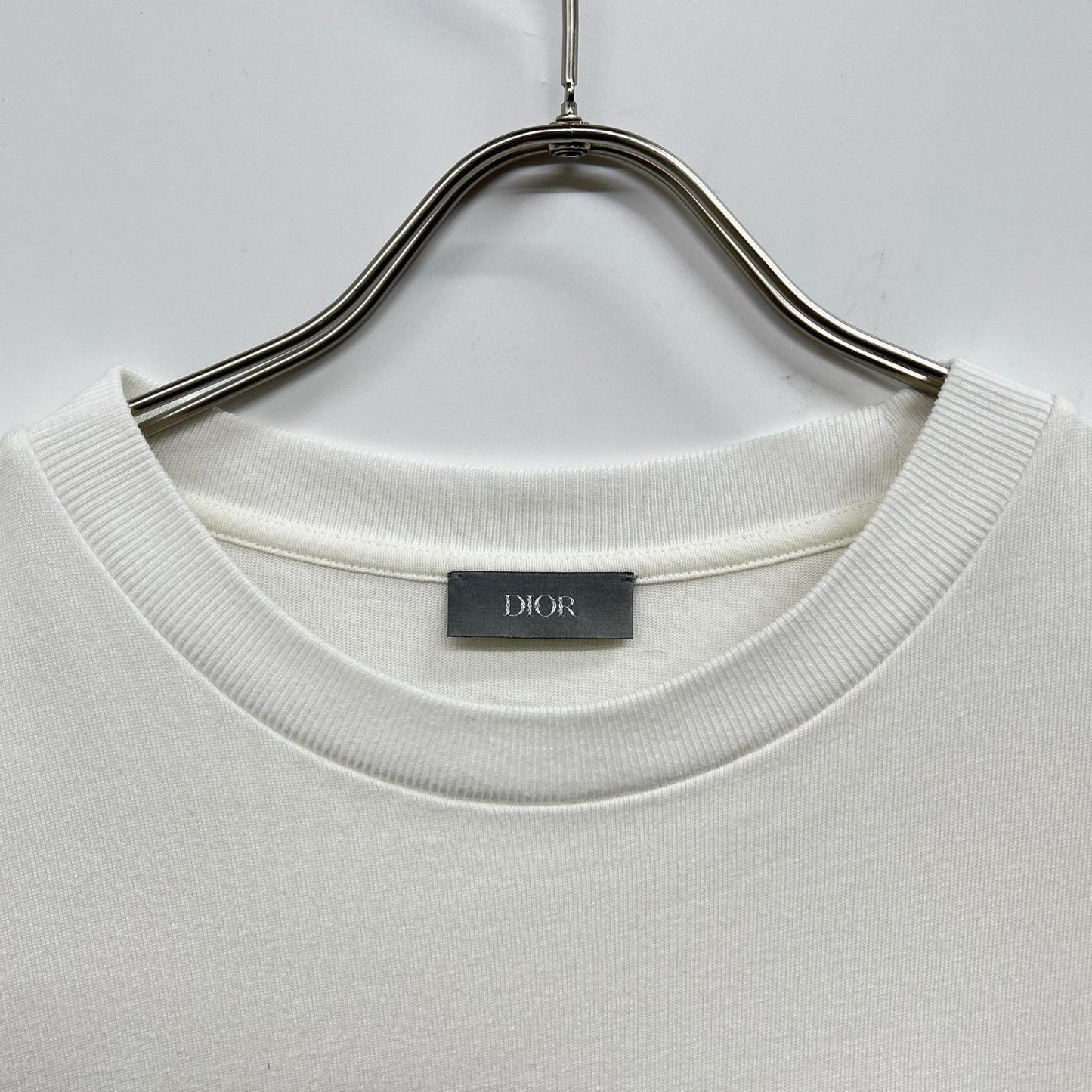 DIOR 493J696F0554 Print T-Shirt White Size L