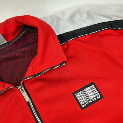 VTMNTS Stand Collar Zip-Up Blouson Red Size M