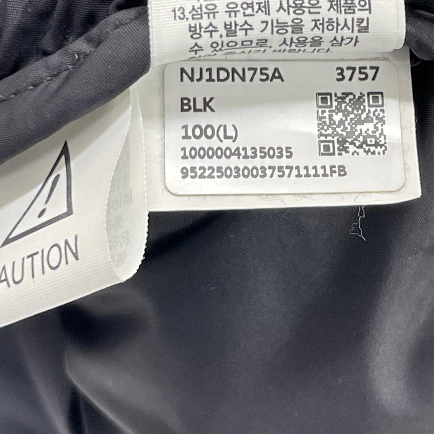 THE NORTH FACE NJ1DN75A Eco Nuptse Down Jacket Black Size L