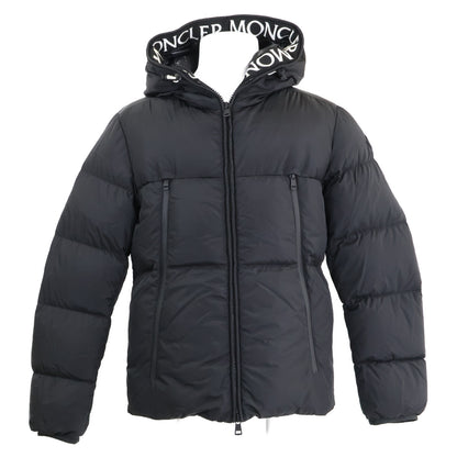 MONCLER MONTCLA Logo Hooded Down Jacket Black Size 2
