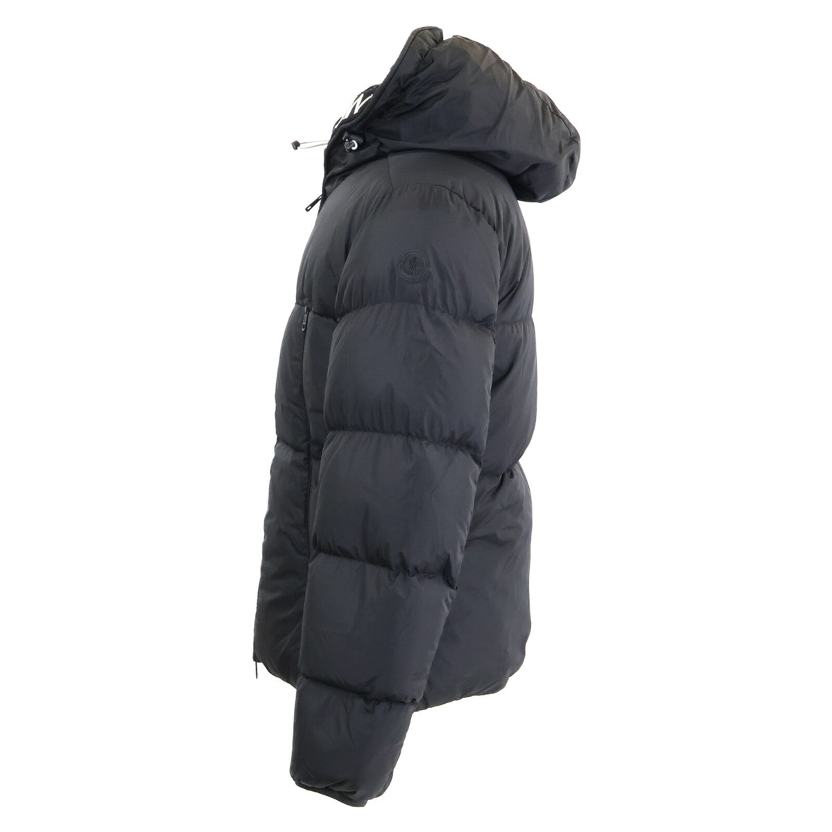 MONCLER MONTCLA Logo Hooded Down Jacket Black Size 2