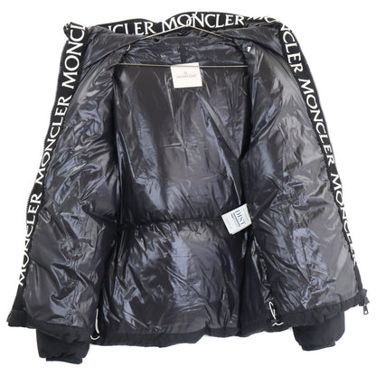 MONCLER MONTCLA Logo Hooded Down Jacket Black Size 2