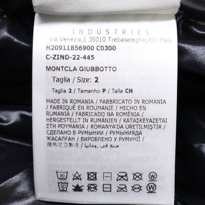 MONCLER MONTCLA Logo Hooded Down Jacket Black Size 2