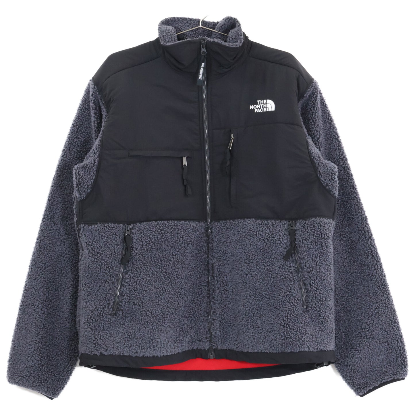 THE NORTH FACE NF0A4QYK Fleece Jacket Grey/Black Size MENS M