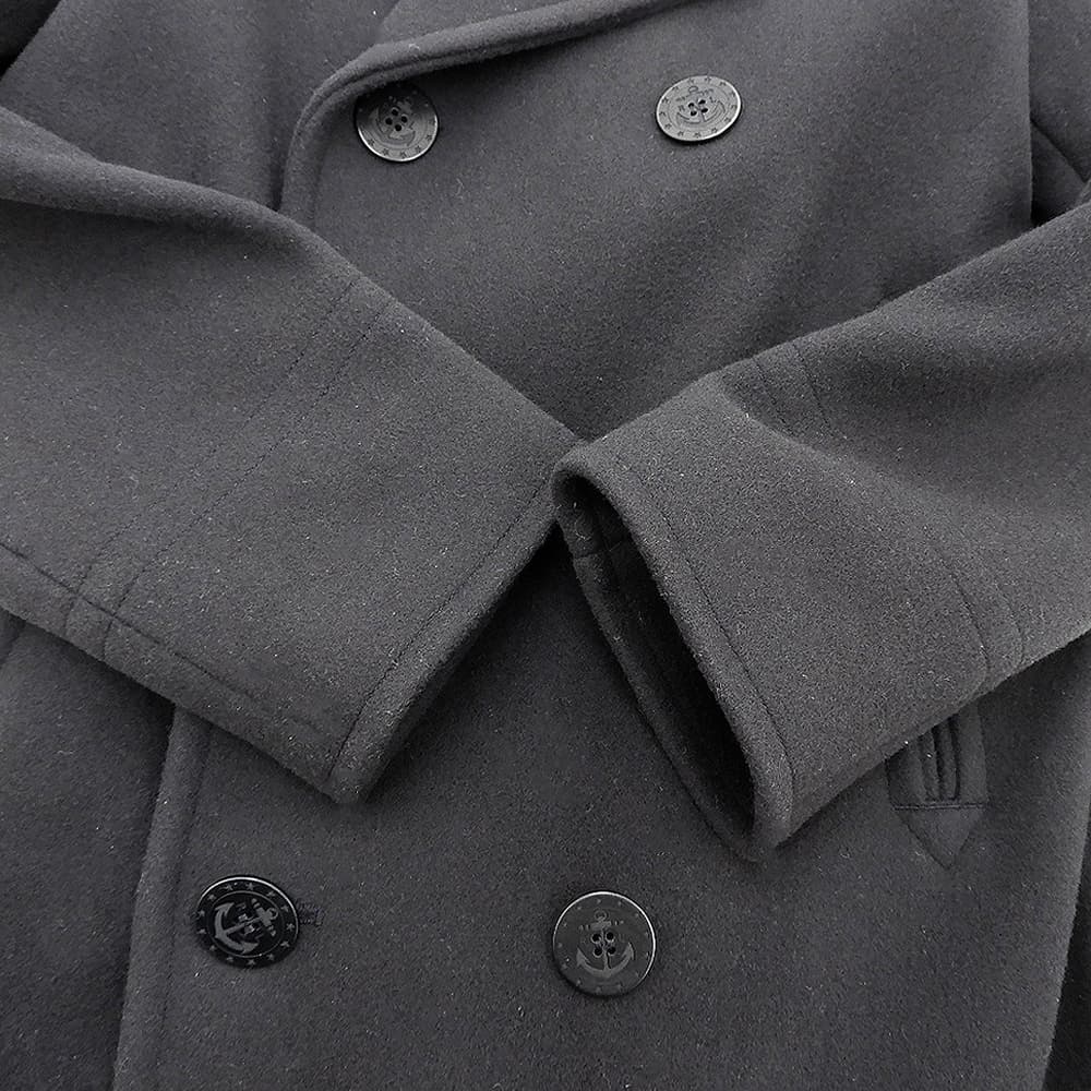 POLO RALPH LAUREN 13-Star Button P-Coat Black Size XS