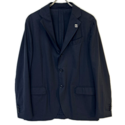 LARDINI SU.821-A Boutonniere Navy Jacket Size 50