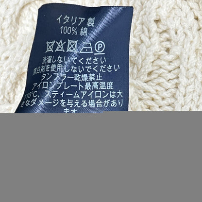 ALFREDDUNHILL Cotton Cable Knit Sweater Ivory Size M